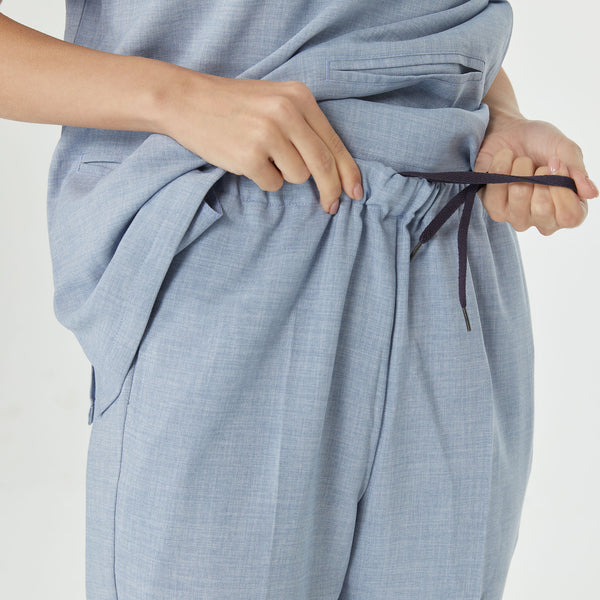 606 Snap-Shoulder V-Neck Scrub Set