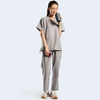 606 Snap-Shoulder V-Neck Scrub Set