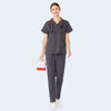 606 Snap-Shoulder V-Neck Scrub Set