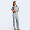 606 Snap-Shoulder V-Neck Scrub Set