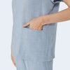 606 Snap-Shoulder V-Neck Scrub Set