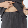 606 Snap-Shoulder V-Neck Scrub Set
